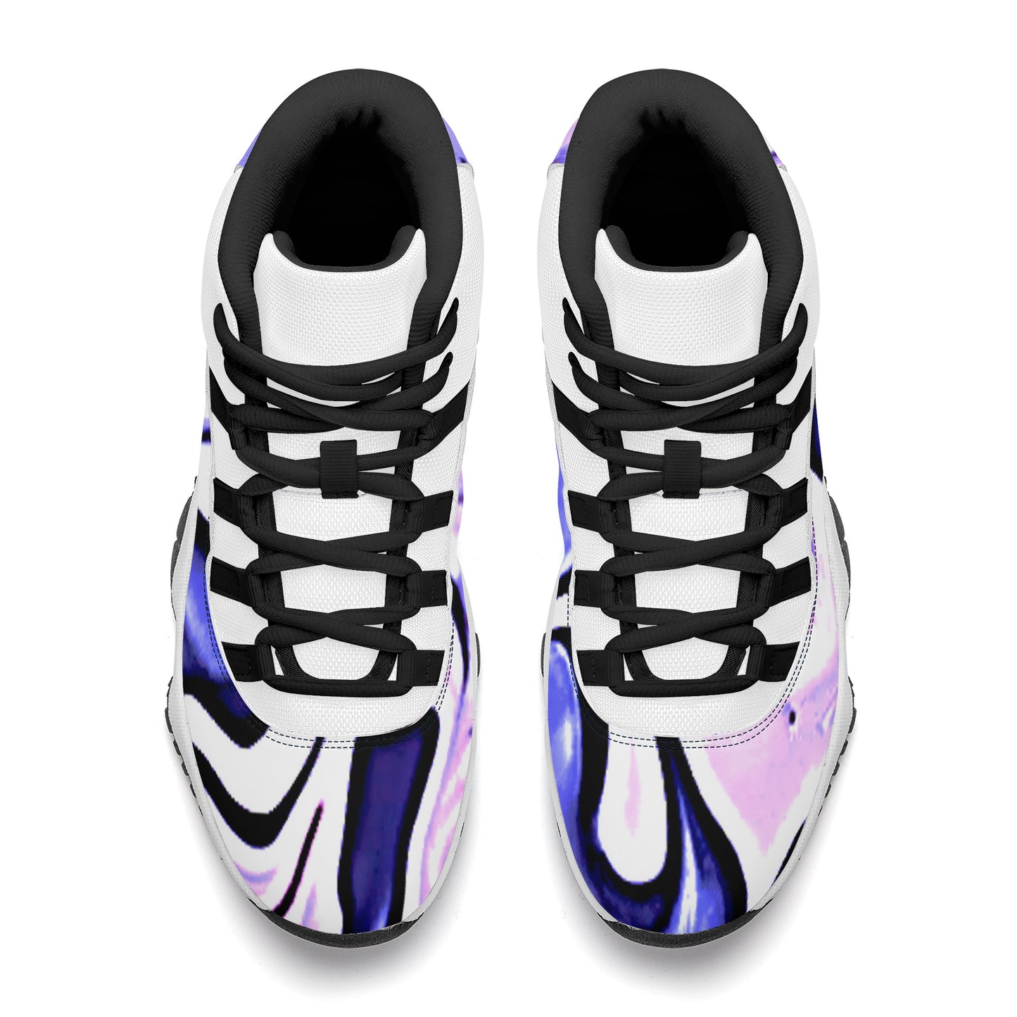 SF_S38 High Top Air Retro Sneakers - CDEJ Purple Marble