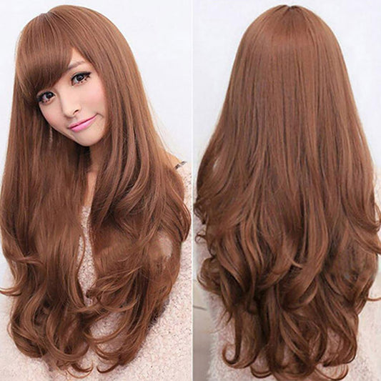 Women Fashion Long Curly Wavy Wig Cosplay Party Hair for Party Club