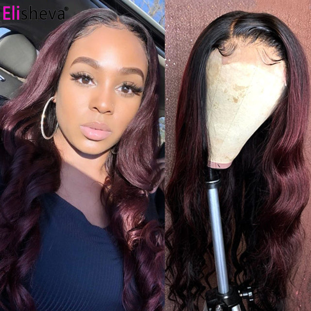 Body Wave HD Lace Front Wig 1B 30 Brown Blonde 13x4 Pre Plucked Brazilian Glueless Wigs For Women Human Hair Ombre Body Wave Wig