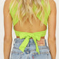 Y2K Lace Up Backless Tank Top