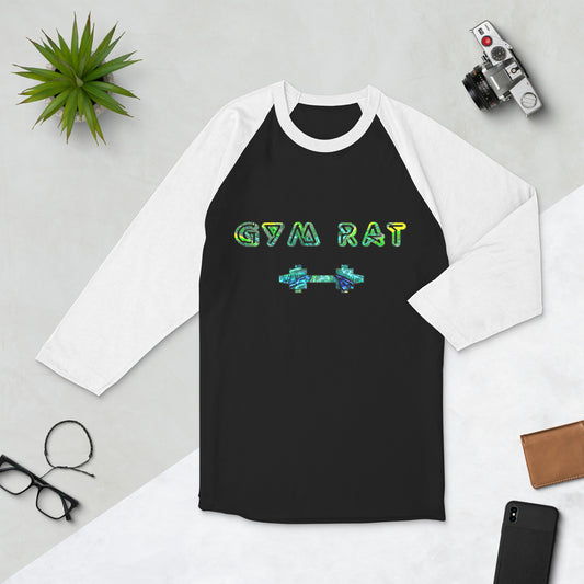 Graphic "Gym Rat" raglan shirt