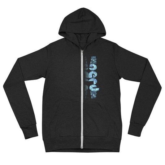 Graphic "Nerd" Unisex zip hoodie