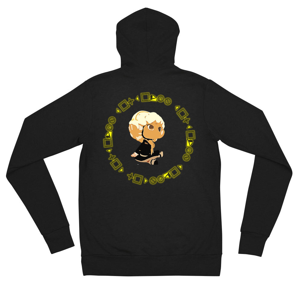 Graphic Baddie Unisex zip hoodie