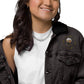 Branded Unisex denim sherpa jacket