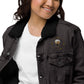 Branded Unisex denim sherpa jacket