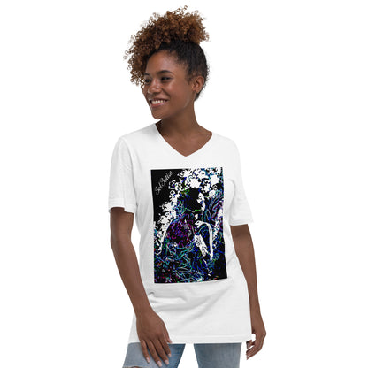 3cl3ctix Graphic Design Unisex Short Sleeve V-Neck T-Shirt