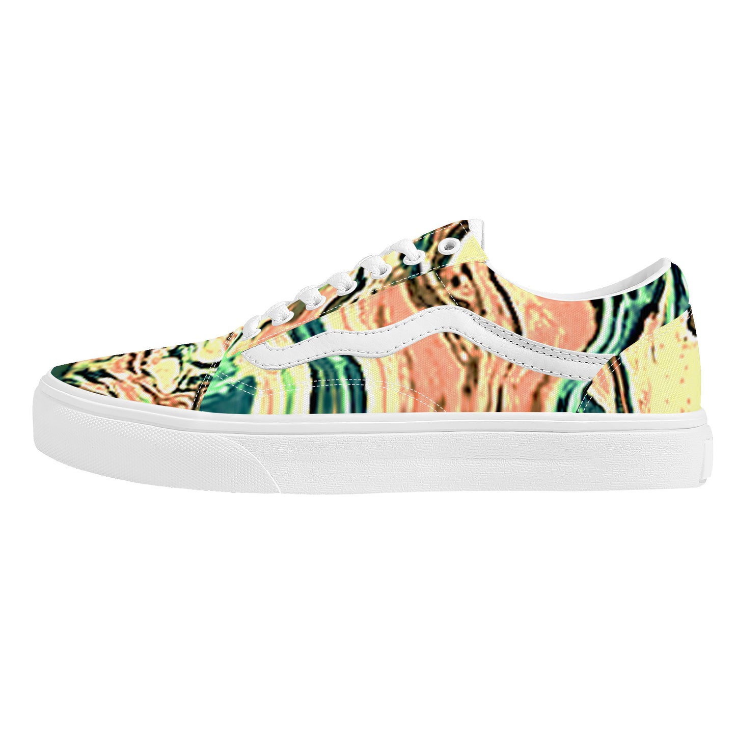 CDEJ Green Marble Low Top Flat Sneaker